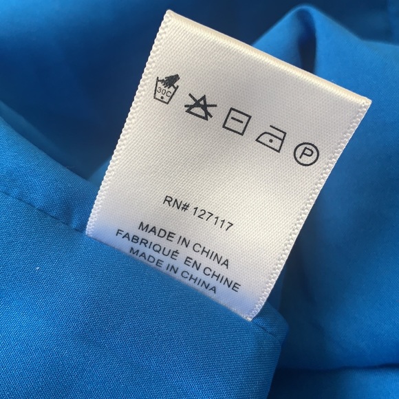 Badgley Mischka Strapless Metallic Blue Dress 2 - Picture 13 of 14